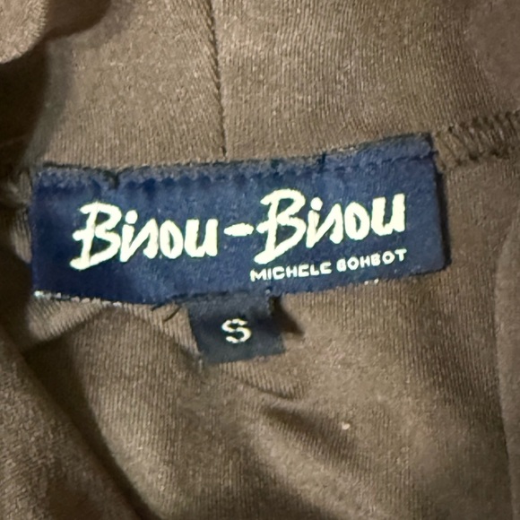 Vintage Bisou Bisou Brown Turtleneck Long Sleeve Stretch Top Small Made in USA - Picture 5 of 7